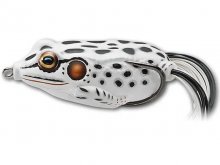 LiveTarget Hollow Body Frog 65mm, 21g Albino/White
