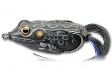 LiveTarget Hollow Body Frog 65mm, 21g Black/Black