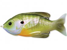 LiveTarget Sunfish Hollow Body 75mm, 12g Natural/Green Bluegill