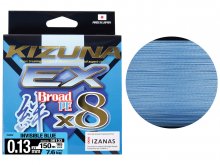 Owner Kizuna EX X8 Braid Invisible Blue 150m, 0.15mm
