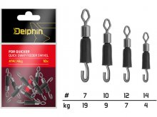 Delphin FDR Quick Change Anti Twist Swivel 12, 7kg, 10pcs