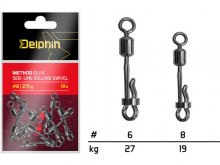 Delphin Method Quix Side-line Rolling Swivel 6, 27kg, 10pcs