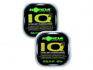 Korda IQ2 Extra Soft Fluorocarbon Hooklink 20lb, 20m