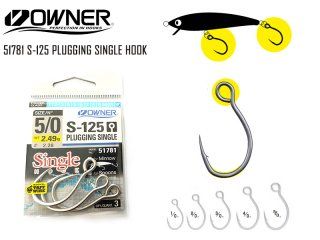 Owner S-125M Plugger Single Hook 4/0
