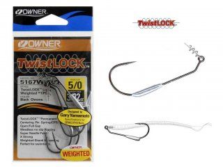 Owner 5167W Twist Lock Weighted Hook 5/0
