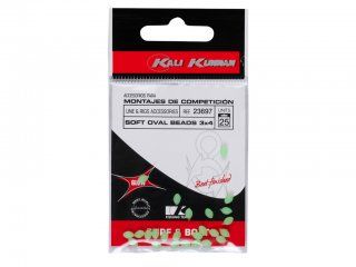 Kali Kunnan Soft Luminous Beads 4x6mm, 25pcs, Green