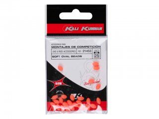 Kali Kunnan Soft Luminous Beads Red 6x10mm