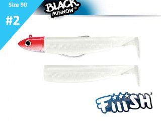 Fiiish Black Minnow 90 BM497 Combo Off Shore 10g Red Head + Body