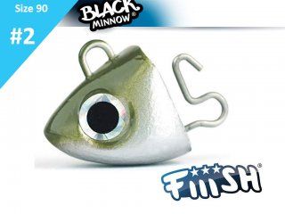 Fiiish Black Minnow BM625 Jig Head Search 8g, 2pcs Kaki