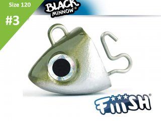 Fiiish Black Minnow Jig Head Search Kaki 18.0g, 2pcs