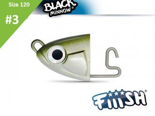 Fiiish Black Minnow Jig Head Shallow 6.0g, 2pcs