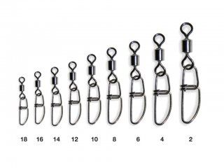 Camor Rolling Swivel with Carabiner Insurance BN, 8