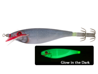 Yo-Zuri Squid Jig Ultra Cloth Wrapped Natural S LRSB