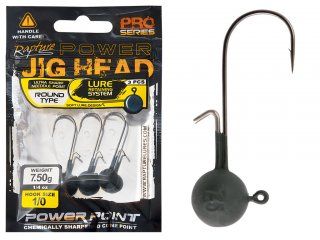 Rapture Power Round Jighead LRS 6/0, 15g 3pcs