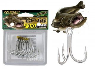 Owner Catfish CF-66 Treble Hooks 3/0
