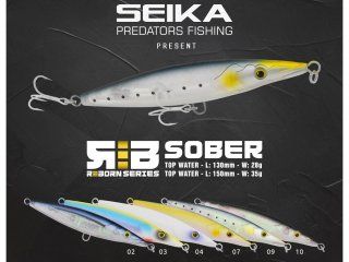 Seika by Tubertini Sober Reborn Top Water 15cm 35g Color 10