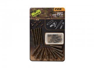 FOX Edges Camo Safety Lead Clip Kit Sz7, 5kom
