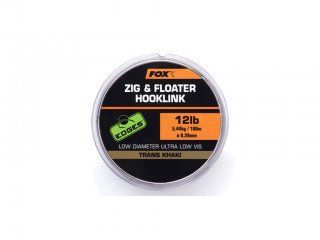 FOX Edges Zig & Floater Hooklink Trans Khaki 5.44kg, 100m