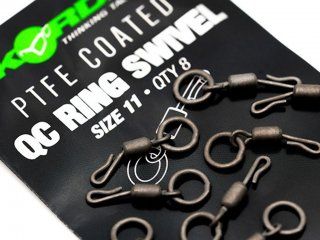 Korda PTFE QC Ring Swivels Size 11