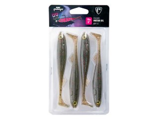 Fox Rage Slick Shad Ultra UV 13cm, 4pcs Motor Oil