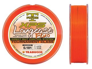 Trabucco Longcast Fluo Orange 1200m, 0.30mm, 26.28lb