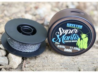 Kryston Super Mantis Coated Braid Dark 20m, 25lb