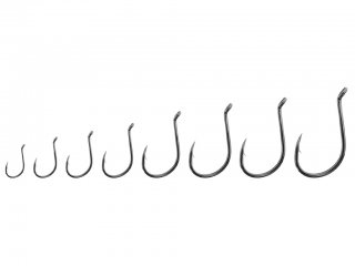 Tubertini Hook Black Chrome 5590, 3/0 6pcs