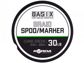 Korda Basix Spod & Marker Braid Camo Green 200m, 30lb, 13.6kg