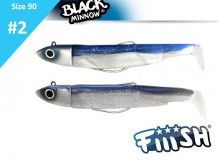 Fiiish Black Minnow 90 BM3011 Double Combo Off Shore 10g Blue & Electric Blue