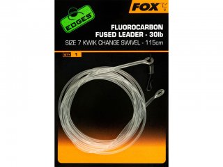 Fox Edges Fluorocarbon Leaders Kwik Change Swivel 115cm, 7