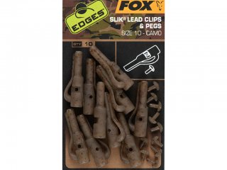 Fox Edges Camo Slik Lead Clip & Pegs 10, 10pcs