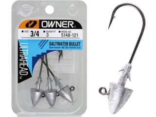 Owner 5148 Saltwater Bullet Head JH-65 Black-Chrome 5/0, 3/4Oz