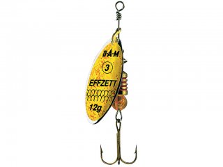 DAM Effzett Predator Spinner #3, 12g S Reflex Yellow
