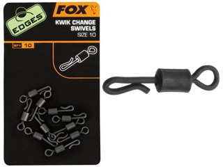Fox Edges Kwik Change Swivel Size 10, 10pcs