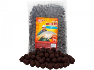 Benzar Mix Feed Boilies 5kg, 16mm Fish Brown