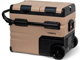 Steamy-E Dual Zone Roller Electric Compressor Cooler on Wheels 45L