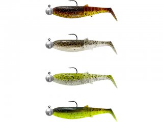 Savage Gear Cannibal Shad 12.5cm, 20g+12g Clearwater Mix 4+4pcs