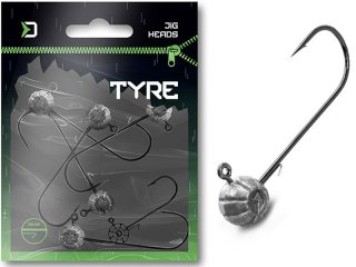 Delphin Tyre Jig Head With A Grub Keeper 5g, 5/0, 5pcs