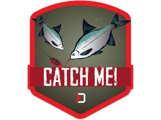 Delphin Catch Me Feeder Sticker 9x8cm