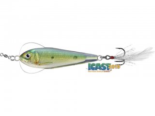 LiveTarget Flutter Shad Spoon 60mm, 21g Gold/Green