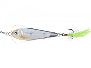 LiveTarget Flutter Shad Spoon 60mm, 21g Glow/Pearl