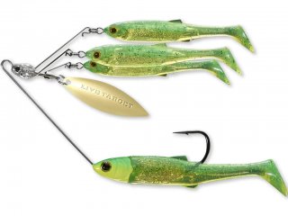 LiveTarget BaitBall Spinner Rig 11g, S Lime Chartreuse/Gold