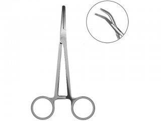 Delphin Curved Forceps 17.5cm