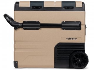 Steamy-E Dual Zone Roller Electric Compressor Cooler on Wheels 54L