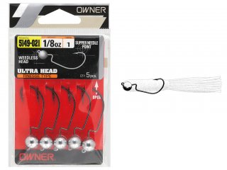 Owner Finesse Head JH-38 Black Chrome 3/16Oz, #2/0
