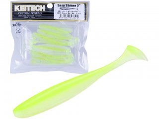 Keitech Scented Soft Plastic Swimbait Lure Easy Shiner 5inch Electric Chart Shad