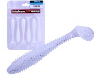 Keitech Scented Soft Swimbait Lure Impact Fat 3.8inch Sight Flash