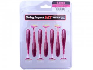 Keitech Scented Soft Swimbait Lure Impact Fat 4.3inch Mystic Chartreuse