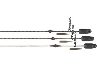 Fox Edges Copper Core Heli-Clip Rigs Naturals 50lb, 3pcs