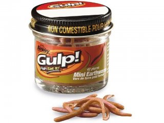 Berkley Gulp Mini Earthworm 3cm, 42pcs